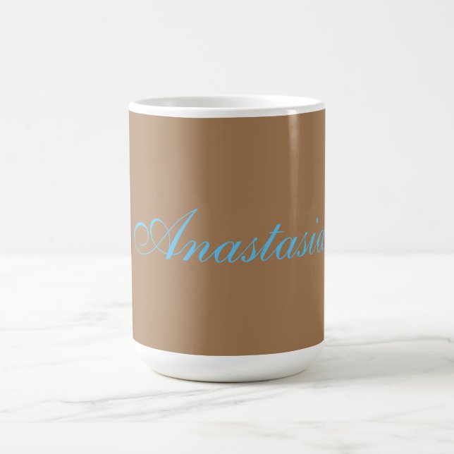 Professionell klassisk handstil namn anpassningsba kaffemugg (Center)