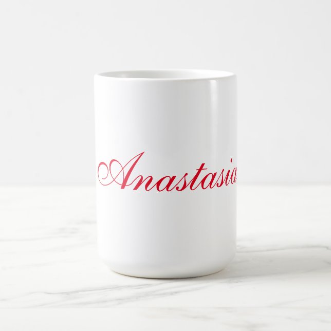 Professionell klassisk handstil namn anpassningsba kaffemugg (Center)