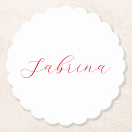 Professionell klassisk handstil namn anpassningsba underlägg papper