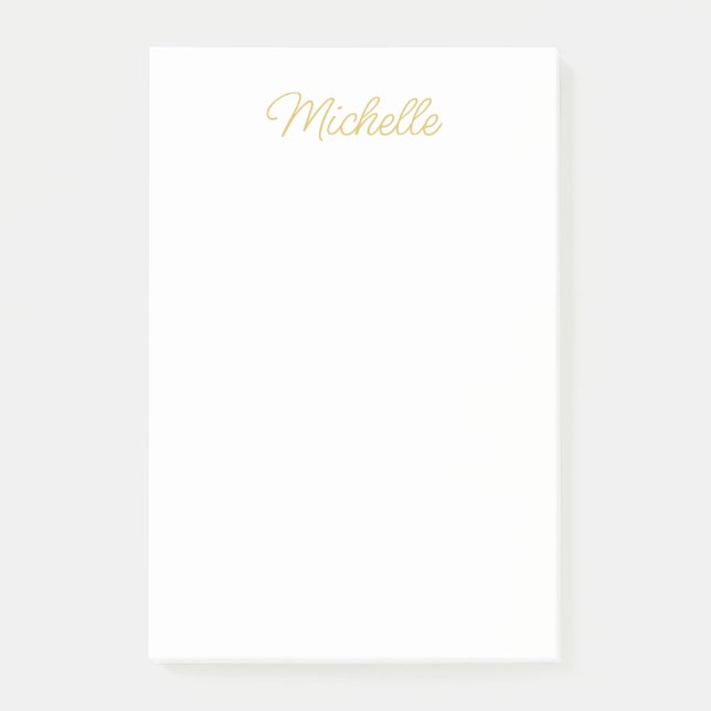 Professionell Klassisk Minimalistisk Enkel Egen Na Post-it Block (Framsida)