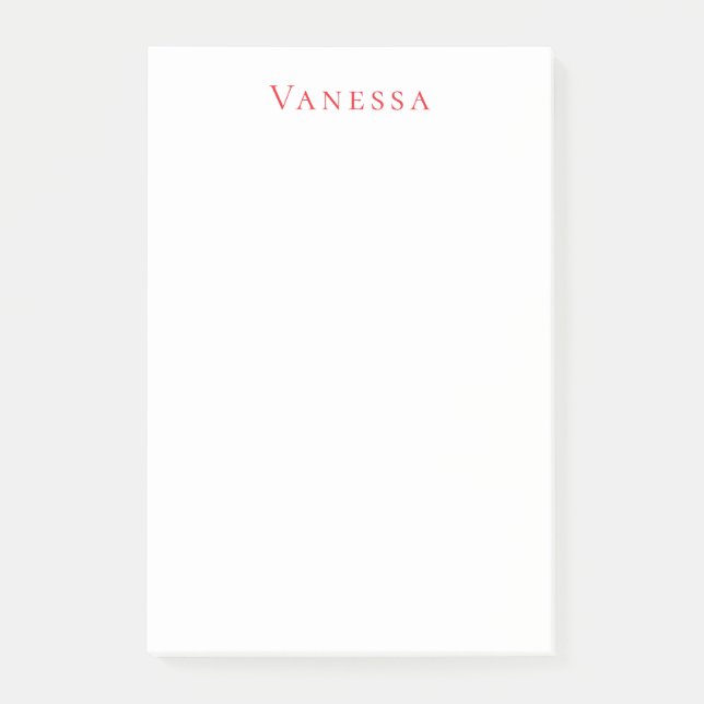 Professionell klassisk typsnitt eget namn anpassat post-it block (Framsida)