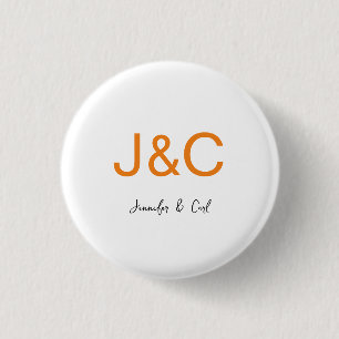Professionell Klassiskt monogram - minimalistiskt  Knapp