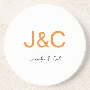 Professionell Klassiskt monogram - minimalistiskt Underlägg