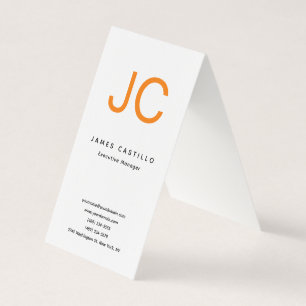 Professionell Klassiskt monogram - minimalistiskt Visitkort