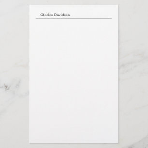 Professionell Klassiskt teckensnittsminimalistiskt Brevpapper
