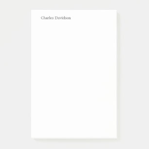 Professionell Klassiskt teckensnittsminimalistiskt Post-it Block