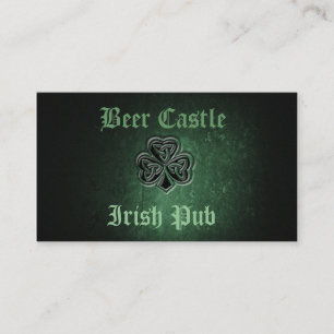 Professionell klassy grunge Irish turchock schrock Visitkort