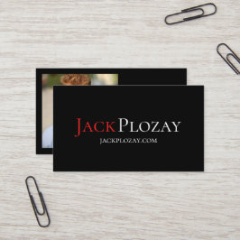 Professionell konstnärer Actress Headshot Modern Visitkort