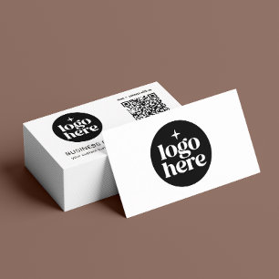 Professionell Kontakta Oss Sociala Medier QR-kod Visitkort