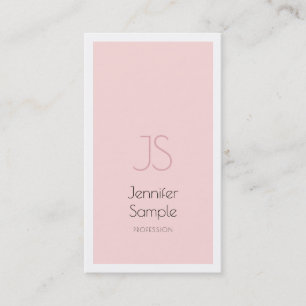 Professionell Kreativ Monogram Design Clean Plain Visitkort