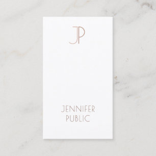 Professionell Kreativ Monogram Design Modern Plain Visitkort