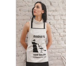 Professionell Kvinna Hair Styling Apron