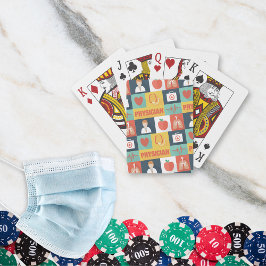 Professionell Läkare Ikonisk Designad Casinokort
