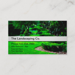 Professionell Landscaper - enkla Affärskort Visitkort