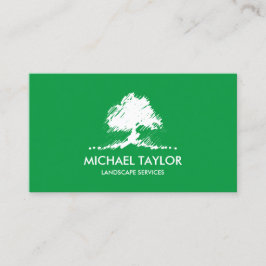 professionell Landskap träd och gräsmatta Visitkort