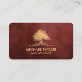 professionell Landskap träd och gräsmatta Visitkort