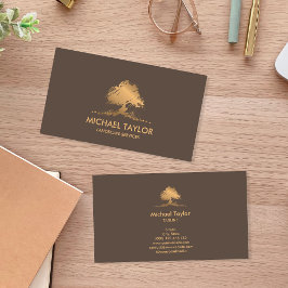 professionell Landskap träd och gräsmatta Visitkort