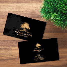 professionell Landskap träd och gräsmatta Visitkort