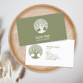 professionell Landskap träd och gräsmatta Visitkort