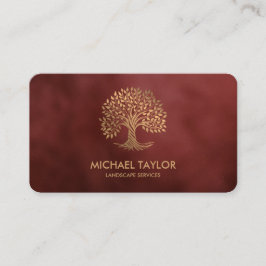 professionell Landskap träd och gräsmatta Visitkort