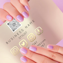Professionell Lash Brows Makeup Logotyp Social Med Visitkort