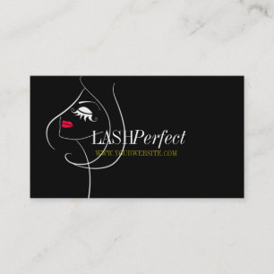 Professionell Lash Extensions Makeup Artist Visitkort
