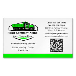 Professionell Lastbil Hauling Company QR-kod Magnetiska Visitkort