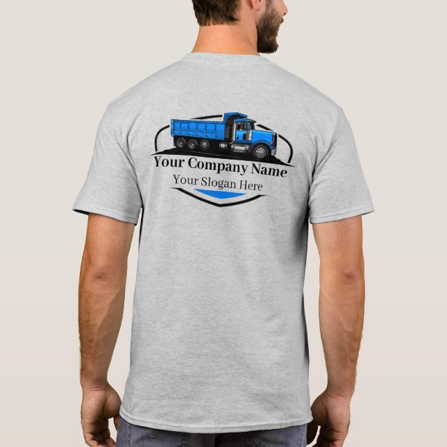 Professionell Lastbil Hauling Company T Shirt (Baksida)