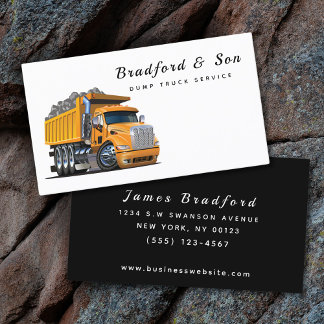 Professionell Lastbil Service Company Visitkort