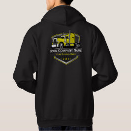 Professionell lastbilsföretag för transport hoodie