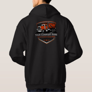 Professionell lastbilsföretag för transport hoodie