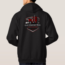 Professionell lastbilstransportföretag hoodie
