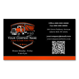 Professionell lastbilstransportföretag QR-kod Magnetiska Visitkort