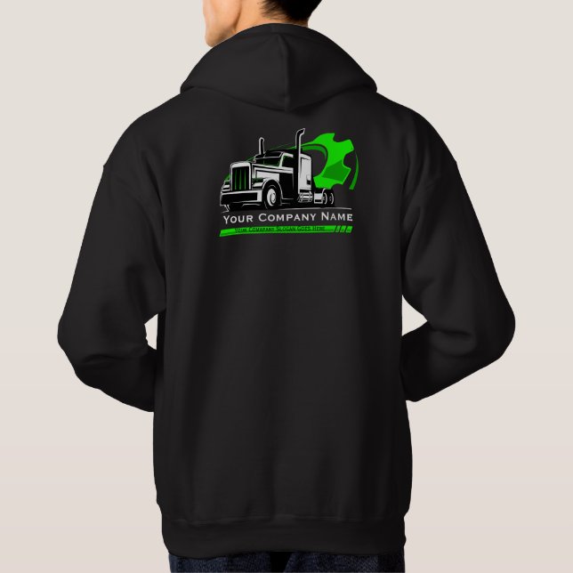 Professionell lastbilstransportreparation Företag Hoodie (Baksida)