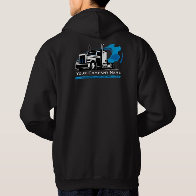 Professionell lastbilstransportreparation Företag Hoodie (Baksida)