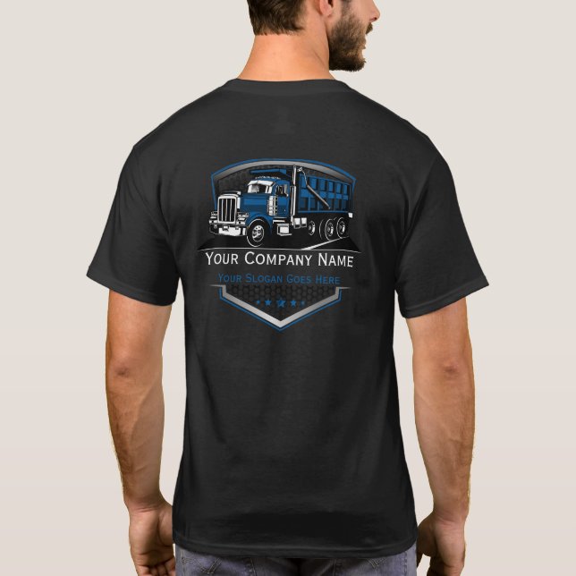 Professionell Lastransport Företag T Shirt (Baksida)