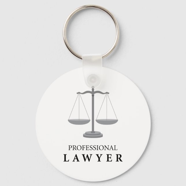Professionell Lawyer Nyckelring (Framsida)