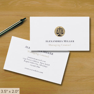 Professionell Lawyer Visitkort