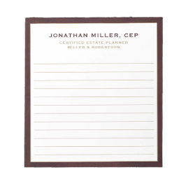 Professionell Led Namn Title Company Anteckningsblock