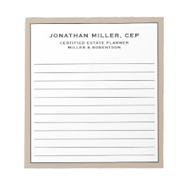 Professionell Led Namn Title Company Anteckningsblock