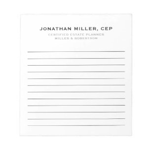 Professionell Led Namn Title Company Anteckningsblock