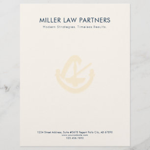 Professionell Legal Business Letterhead Brevhuvud