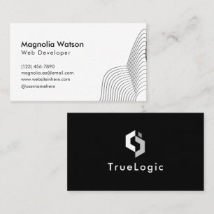 Professionell Lek Clean Typography-minimalist Visitkort