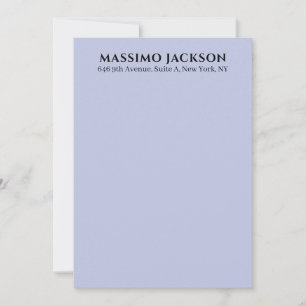 Professionell lila färg modern minimalistisk namn anteckningskort