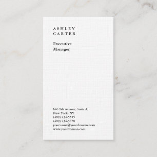 Professionell linne elegant vanlig minimalistisk m visitkort