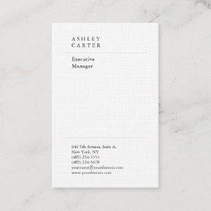 Professionell linne elegant vanlig minimalistisk m visitkort