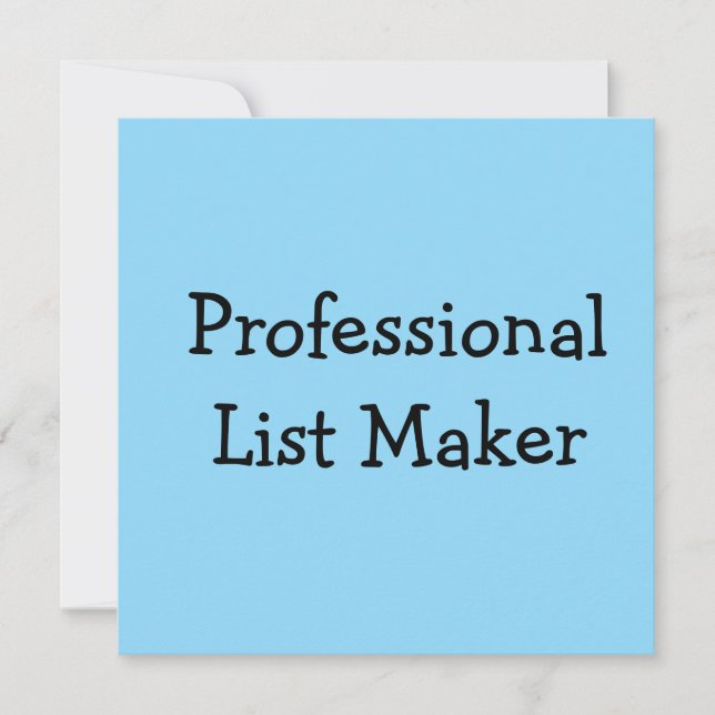 Professionell listtillverkare inbjudningar (Framsida)