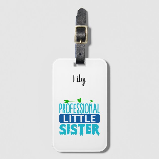 Professionell Little Sister Blue Paint Drift Bagagebricka (Framsida vertikal)
