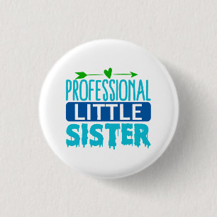 Professionell Little Sister Blue Paint Drift Knapp