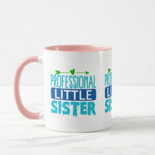 Professionell Little Sister Blue Paint Drift Mugg